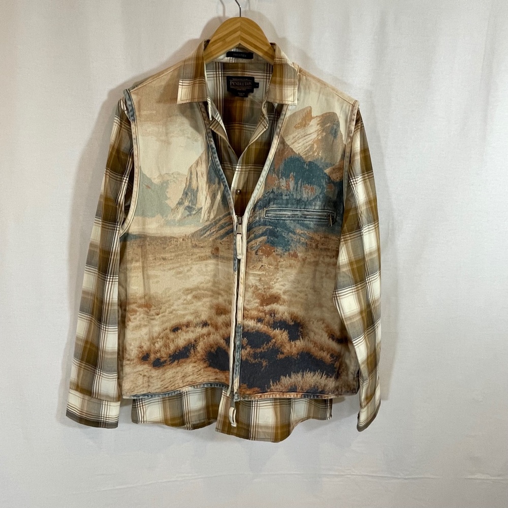 Pendleton "Frontier" Lightweight Western Style Pl… - image 3